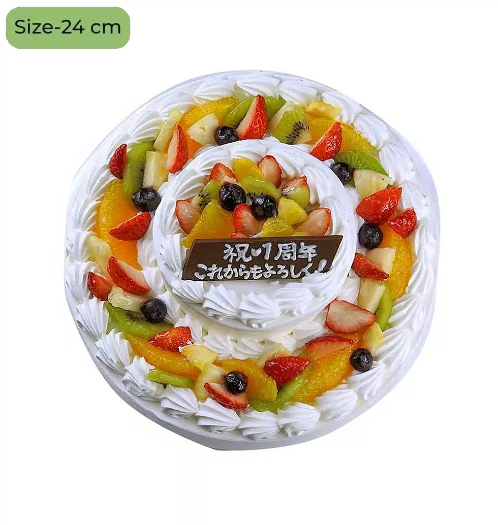 Heavenly Fruit Delight Cake