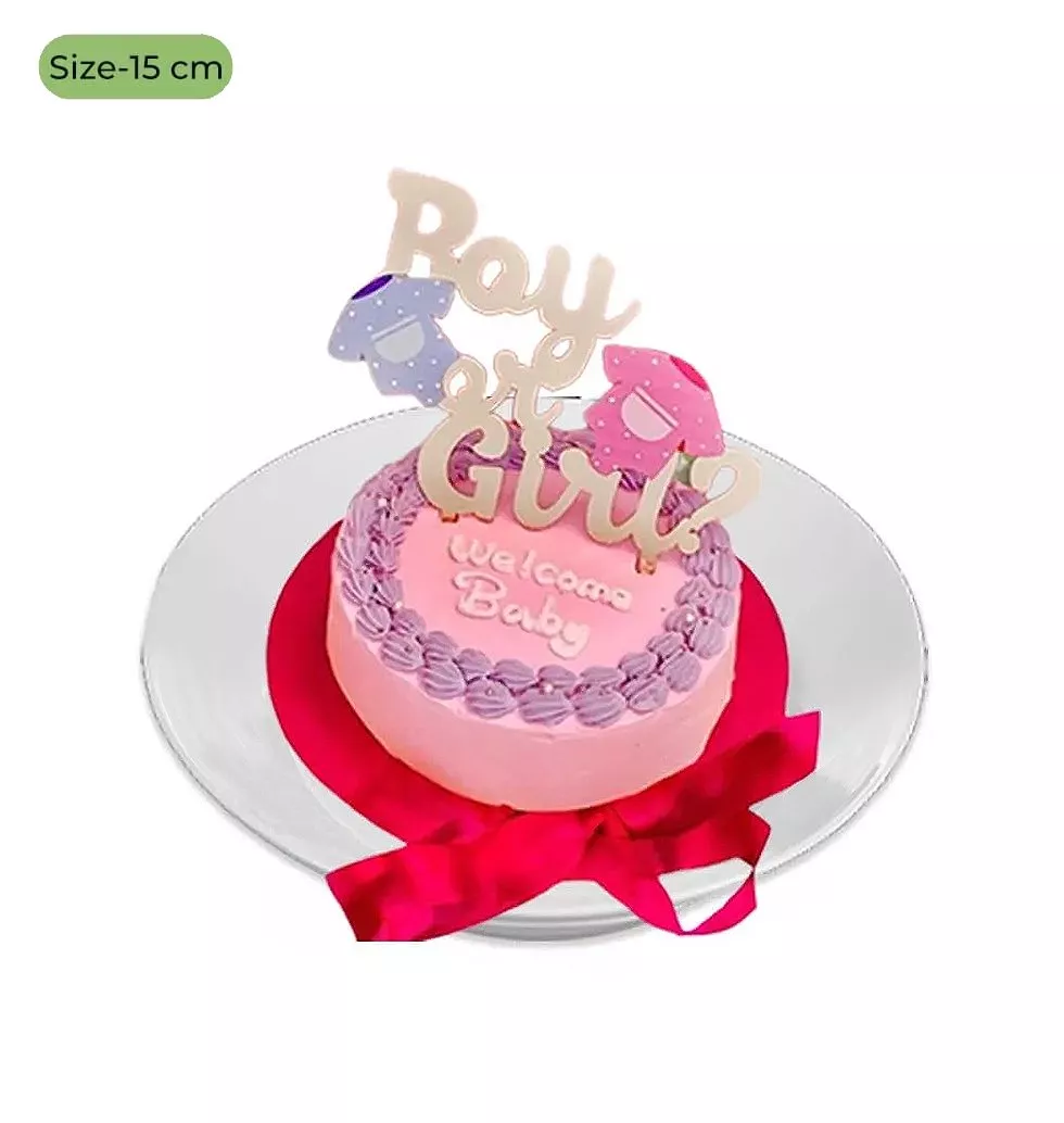 Gender Reveal Fruity Cake Delight