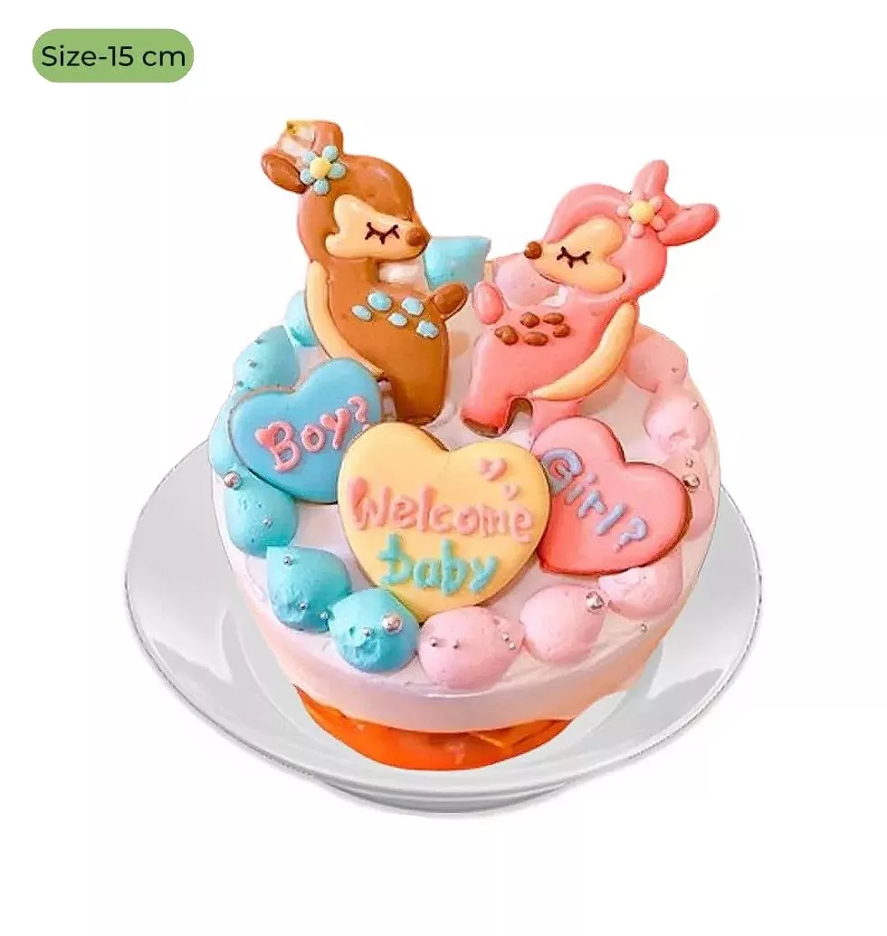Sweet Revelation 15cm Gender Cake