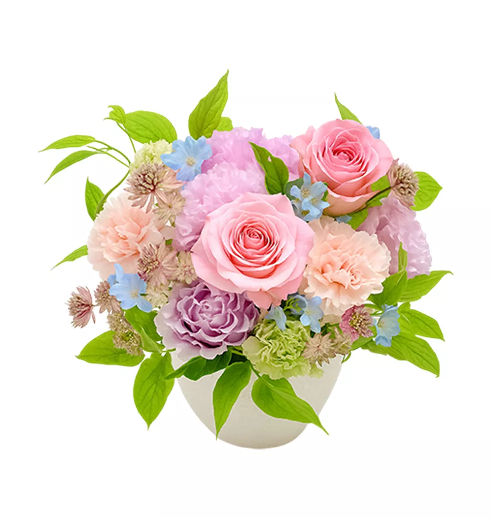 Charming Soft Flower Ensemble