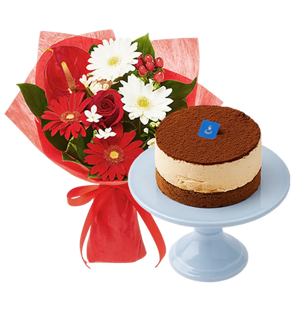 Delightful Essence Bouquet & Cake