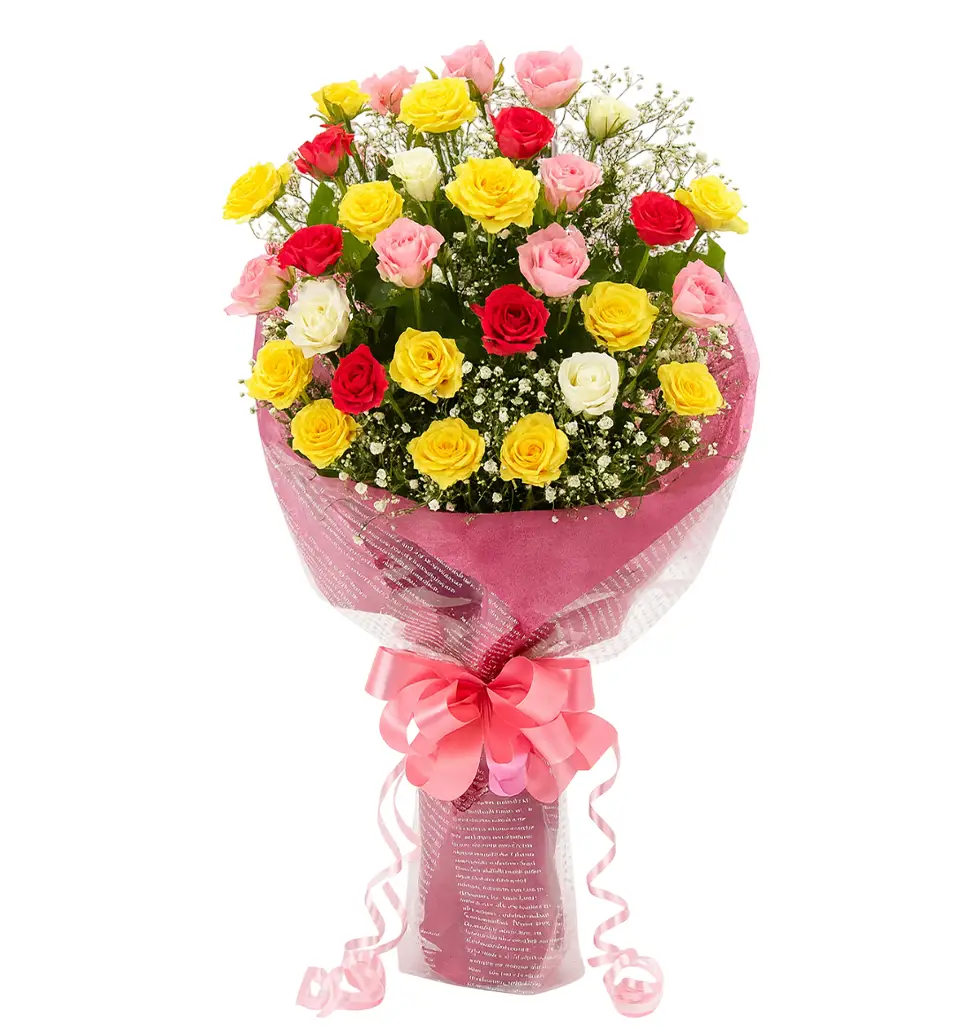 Bright Whispers Mix Spray Rose Bouquet