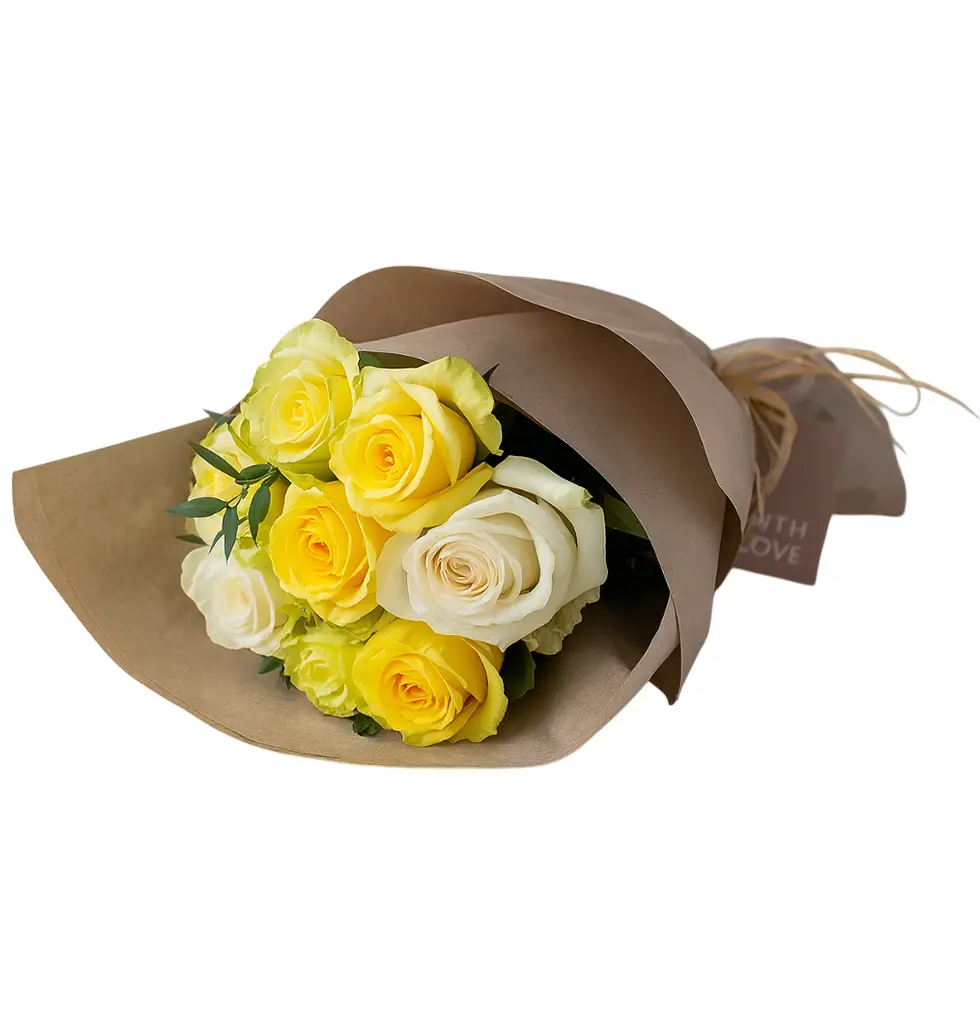 Graceful Bloom Frill Rose Bouquet