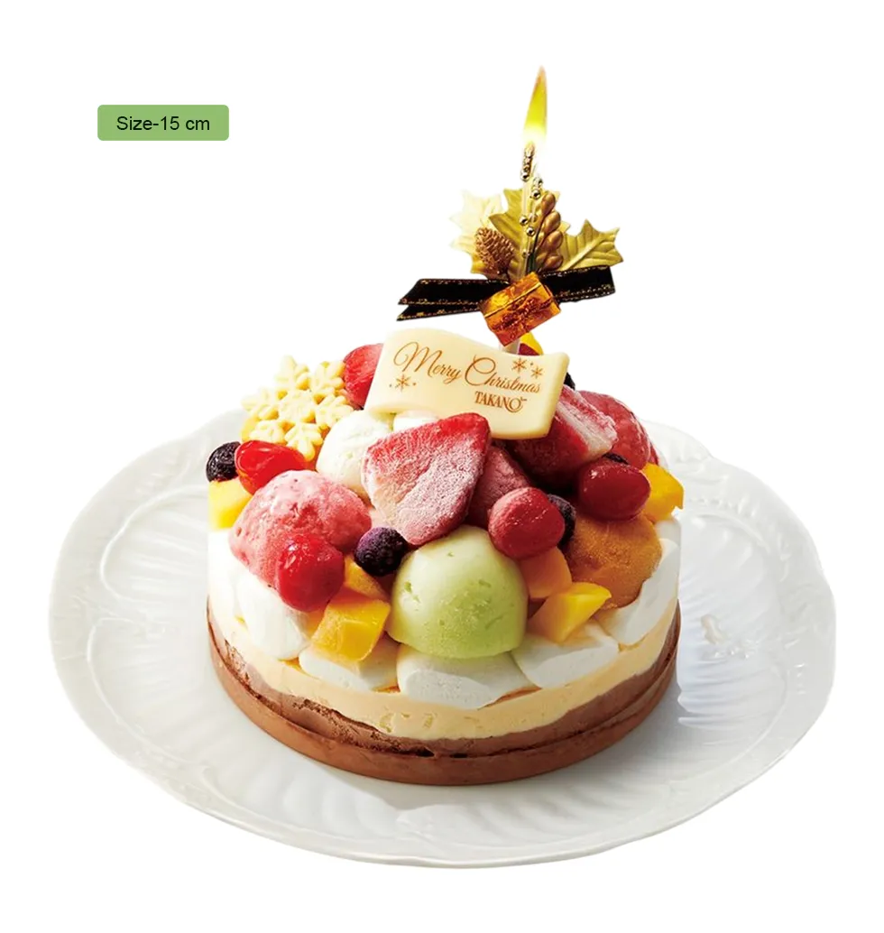 Two-Layer Ice Cream Christmas Entremet