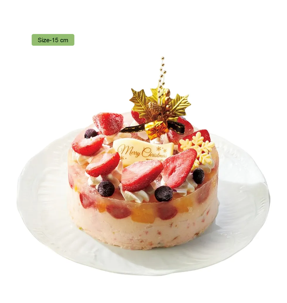 Berry Bliss Christmas Cake